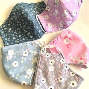 5 pcs flower face masks reusable face mask